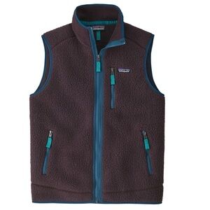 Patagonia Retro Pile Vest in Obsidian Plum Size XL